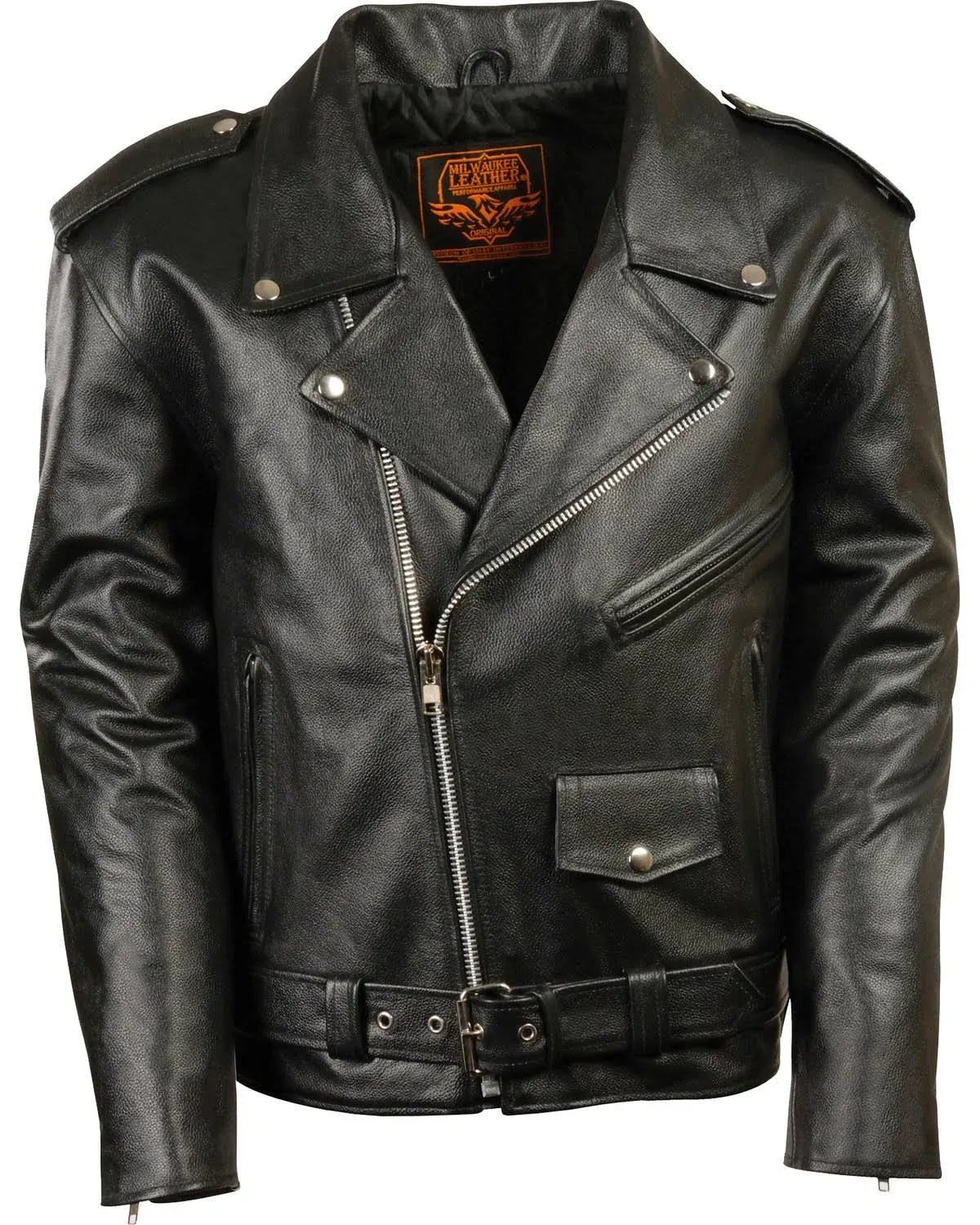 Milwaukee Leather Men's Classic Police Style M/C Jacket - Big 5X