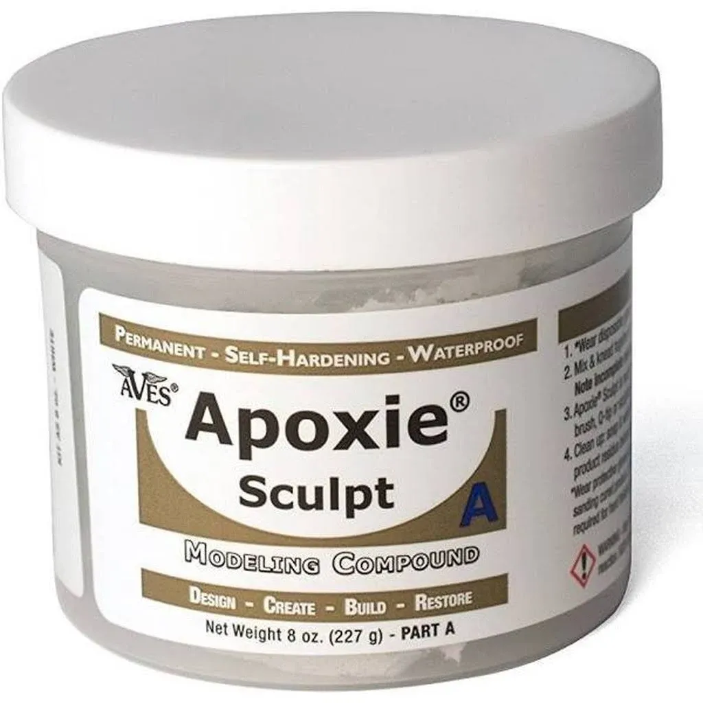 Apoxie Sculpt - 2 Part Modeling Compound (A & B) - 1 Pound, WhiteApoxie Sculpt - 2 Part Modeling Compound (A & B) - 1 Pound, White