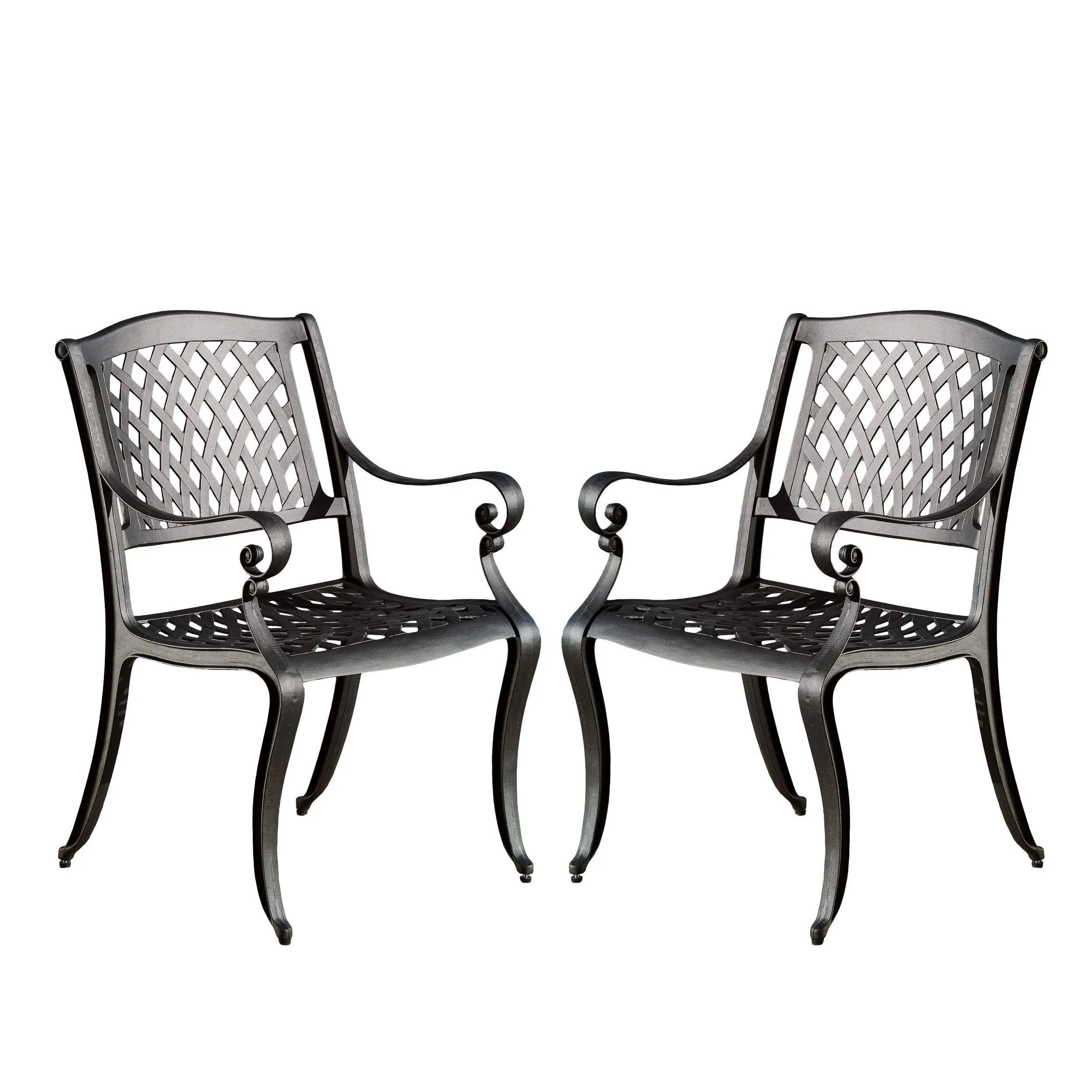 Christopher Knight Home Marietta Outdoor Cast Aluminum Dining Chairs (Set of 2)