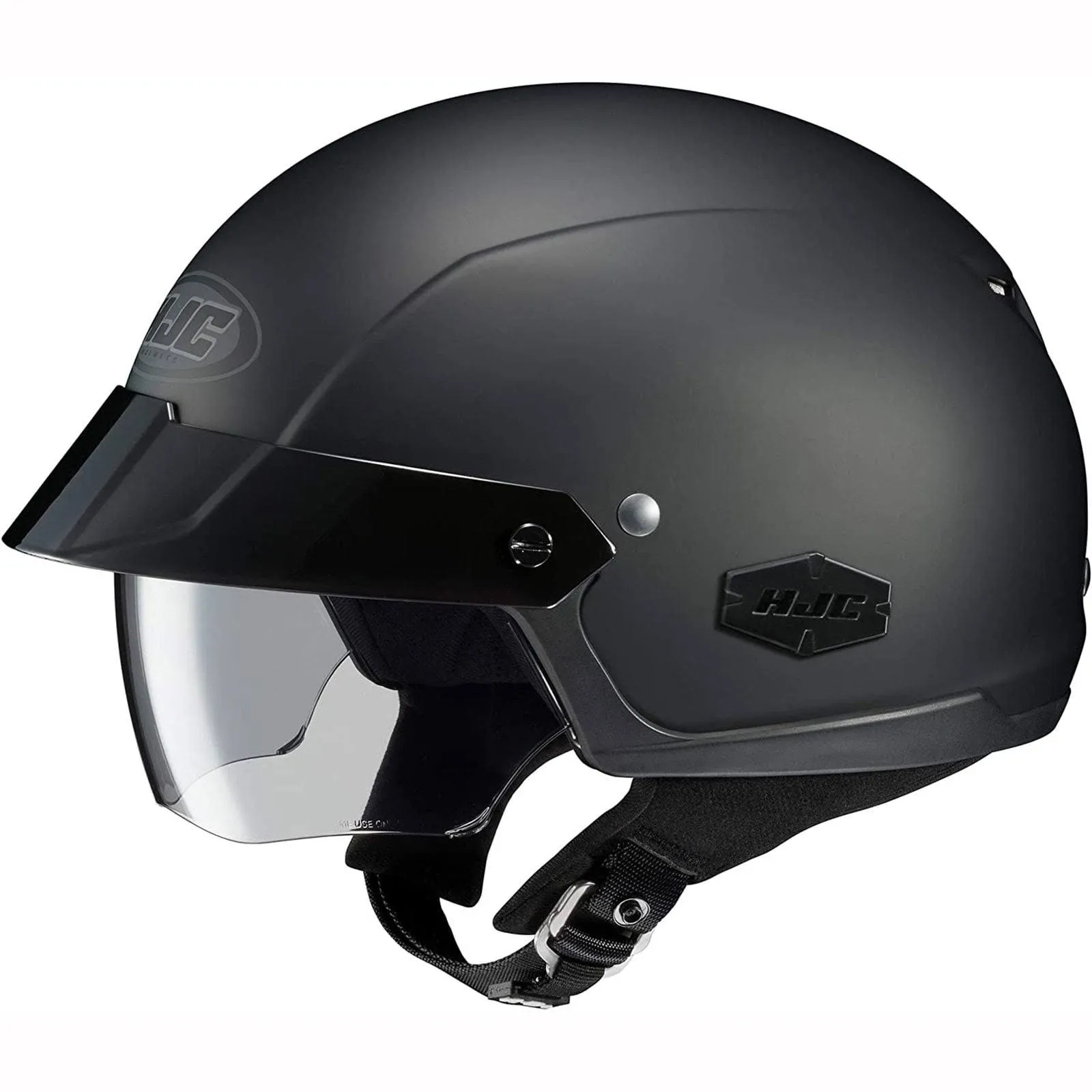 HJC Unisex Adult is-Cruiser Matte Black Half Helmet 0824-0135-07