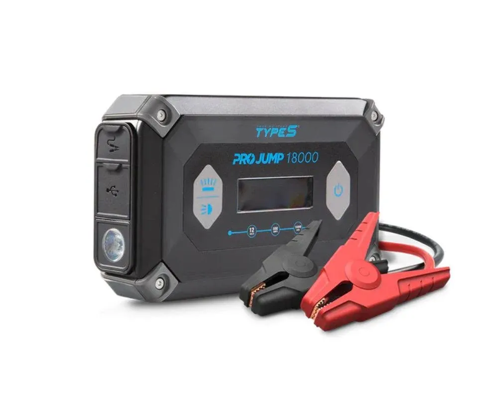 TYPE S 12V 9.0L ProJump™ Battery Jump Starter with JumpGuide™ and 18,000 mAh Power Bank