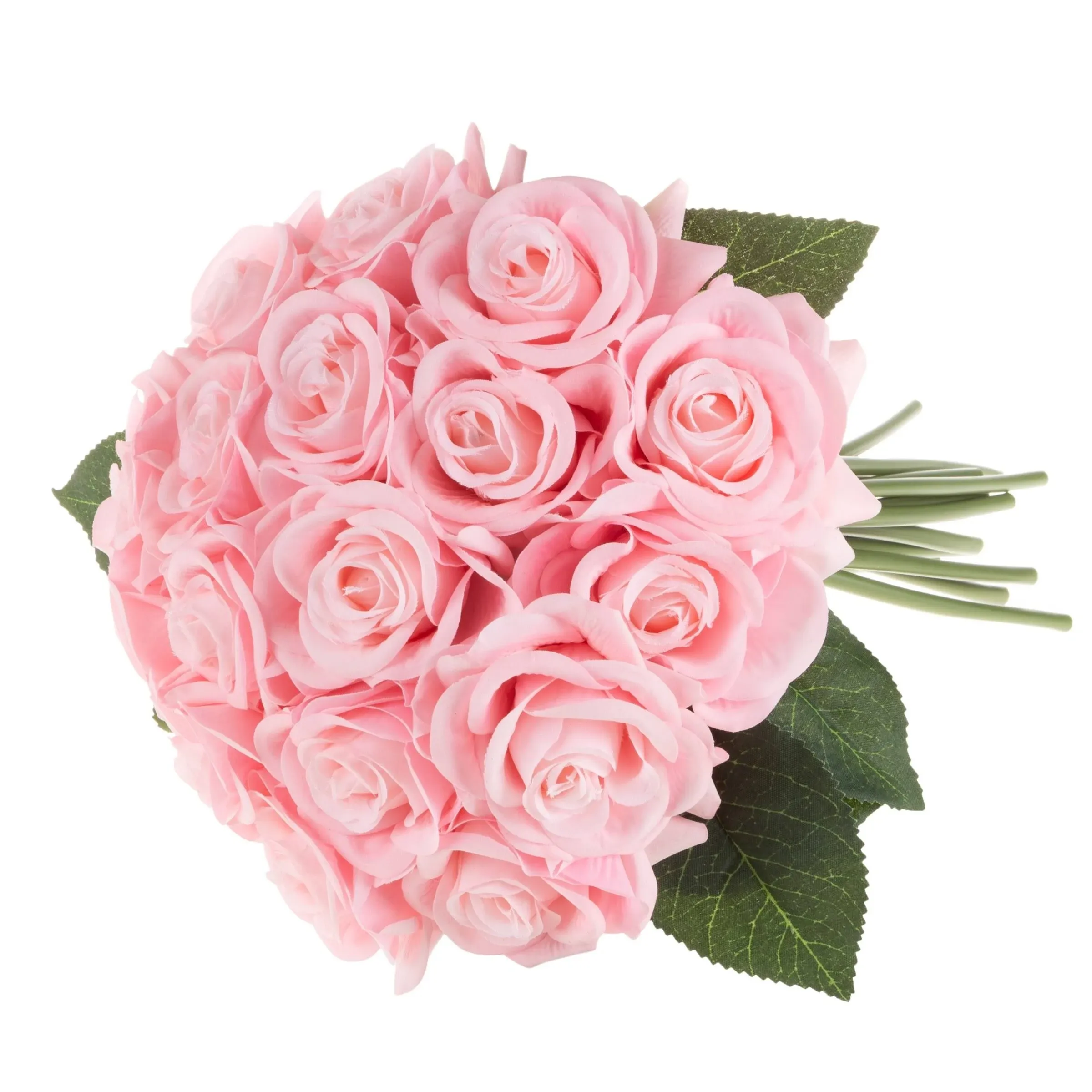 18-Piece Artificial Open Rose Bundles Real Touch Fake 11.5" Flowers With Stems, 11.5" - Contemporary - Artificial Flower Arrangements - by Trademark Global | Houzz