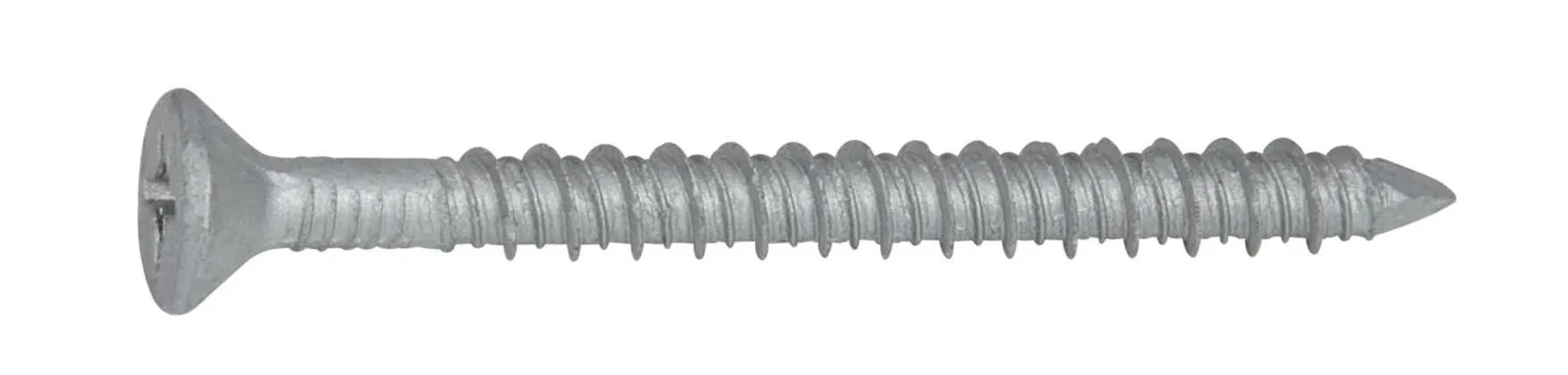 CONFAST 3/16" x Concrete Screws 410 Stainless Steel Phillips Flat Countersunk with Concrete Drill Bit for Anchoring to Masonry