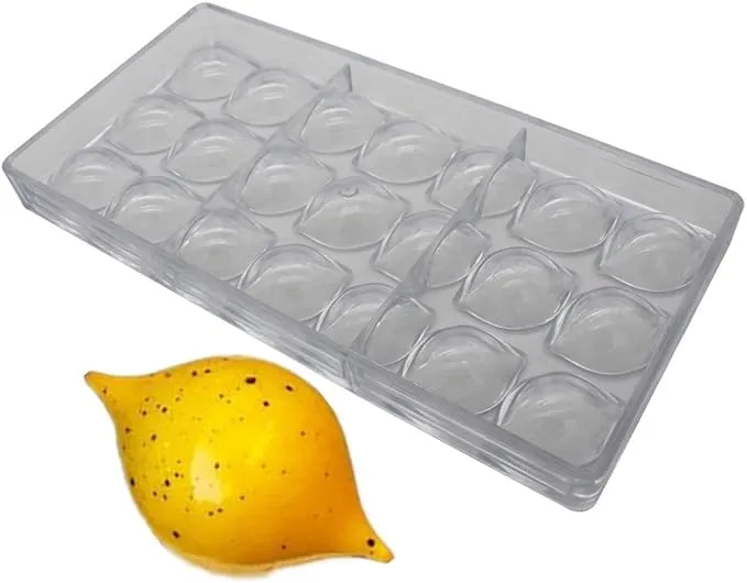 Goldbaking Lemon Chocolate Mold Polycarbonate Chocolate Mould Chocolate DIY Mold