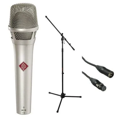 Neumann KMS 105 - Live Vocal Condenser Microphone (Nickel) Kit