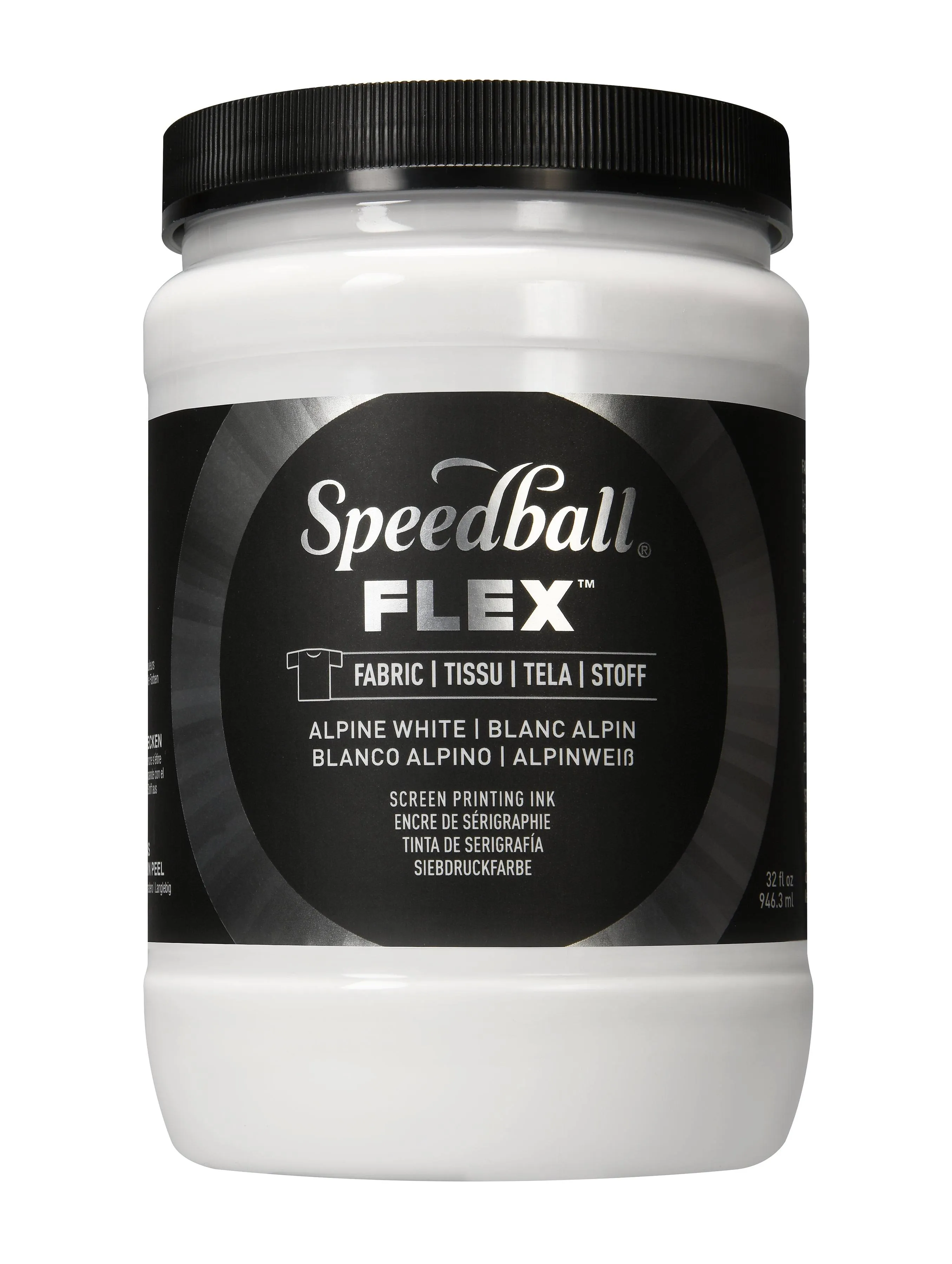 Speedball Flex Screen Printing Fabric Ink - Alpine White, 32 oz