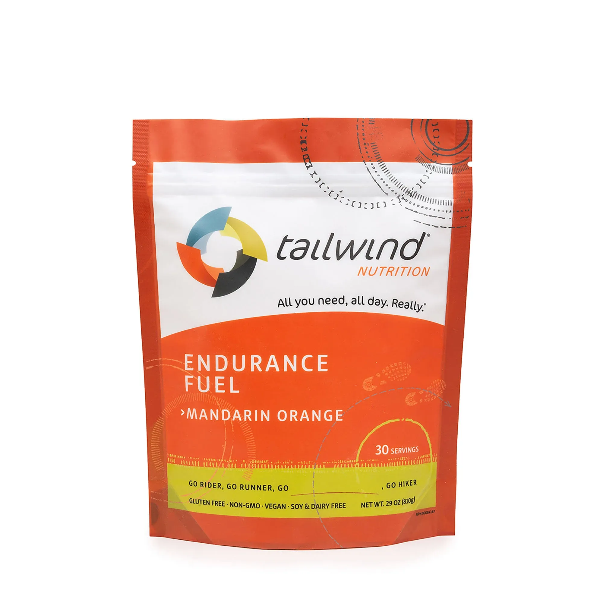 Tailwind Nutrition Endurance Fuel, Mandarin Orange - 29 oz pouch