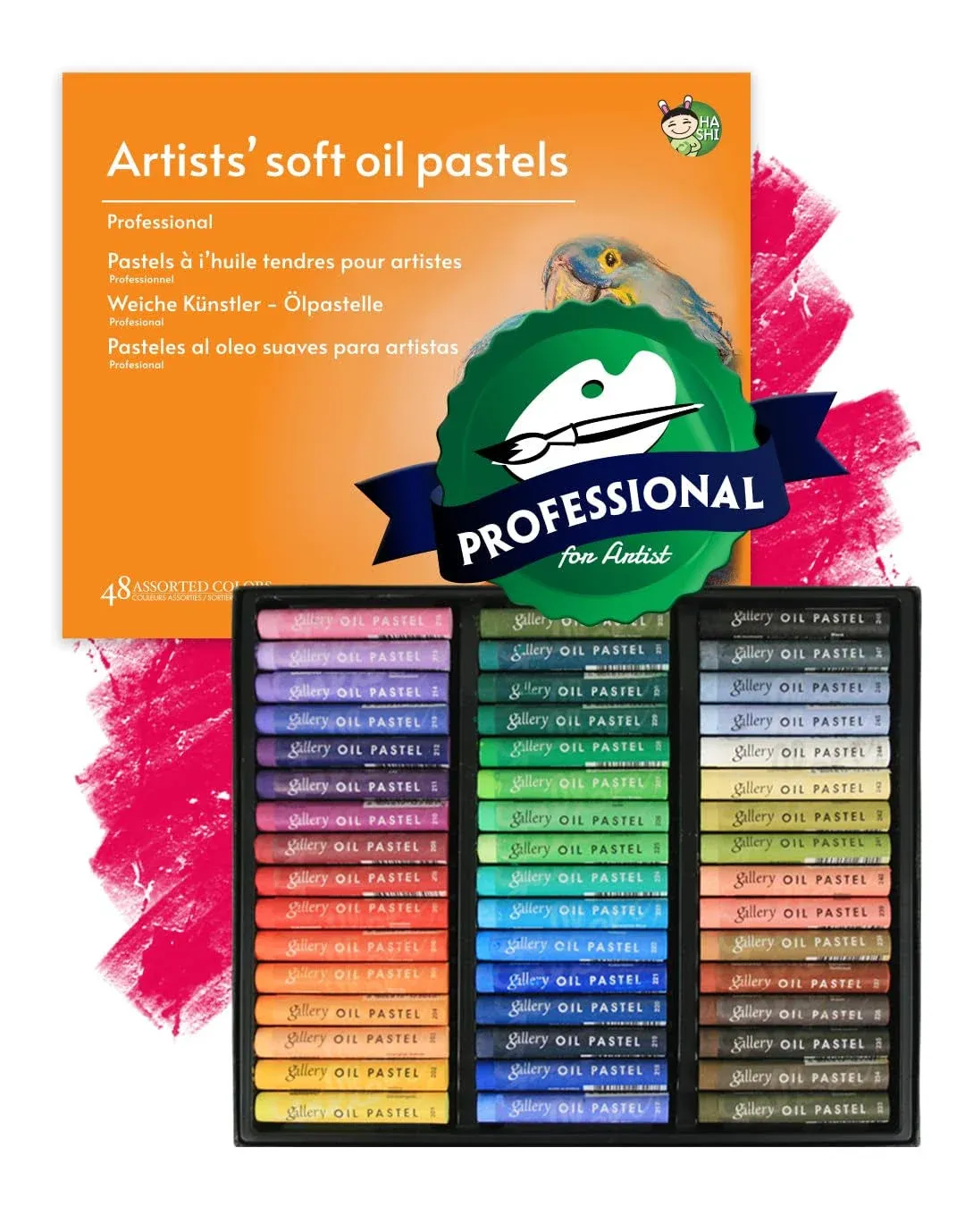 HA SHI Artist Oil Pastels Set 48 Colors