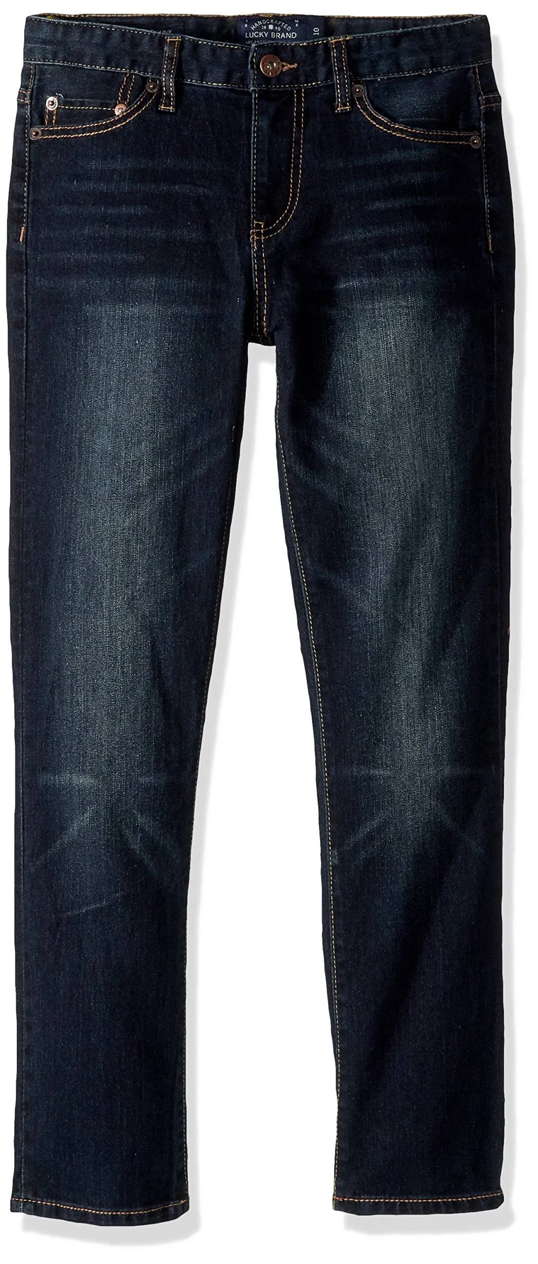 Lucky Brand Boys' Skinny Fit Stretch Denim Jean 5Pocket Style Zipper Fly & Button Closure