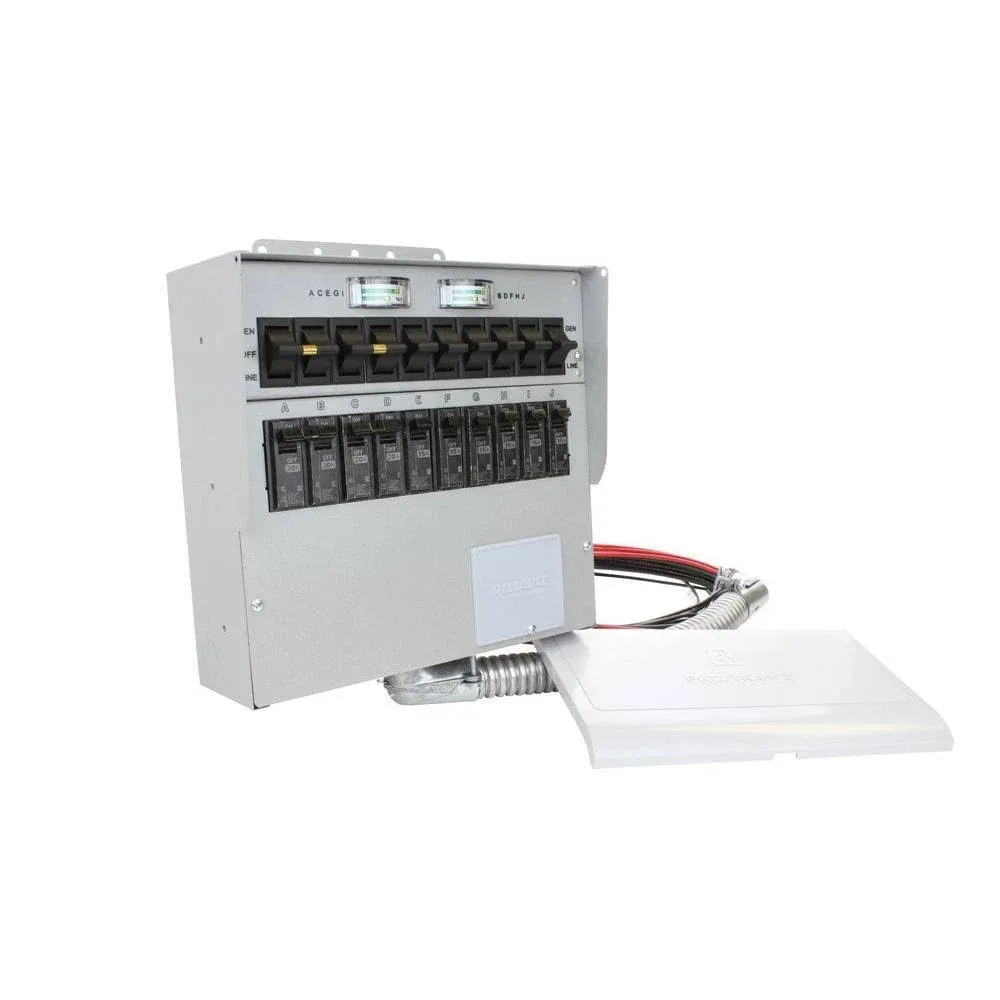 A310C Pro/Tran2 30-Amp 10-Circuit 2 Manual Transfer Switch.