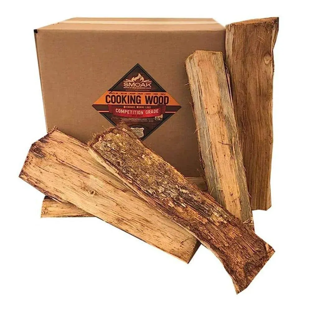 Smoak Firewood’s 16inch Length Premium Cooking Wood & Firewood Logs – Used for Grills, Smokers, Pizza ovens, stoves, firepits or fireplaces – USDA Certified Kiln Dried (Maple – 60-70lbs 16inch Wood)