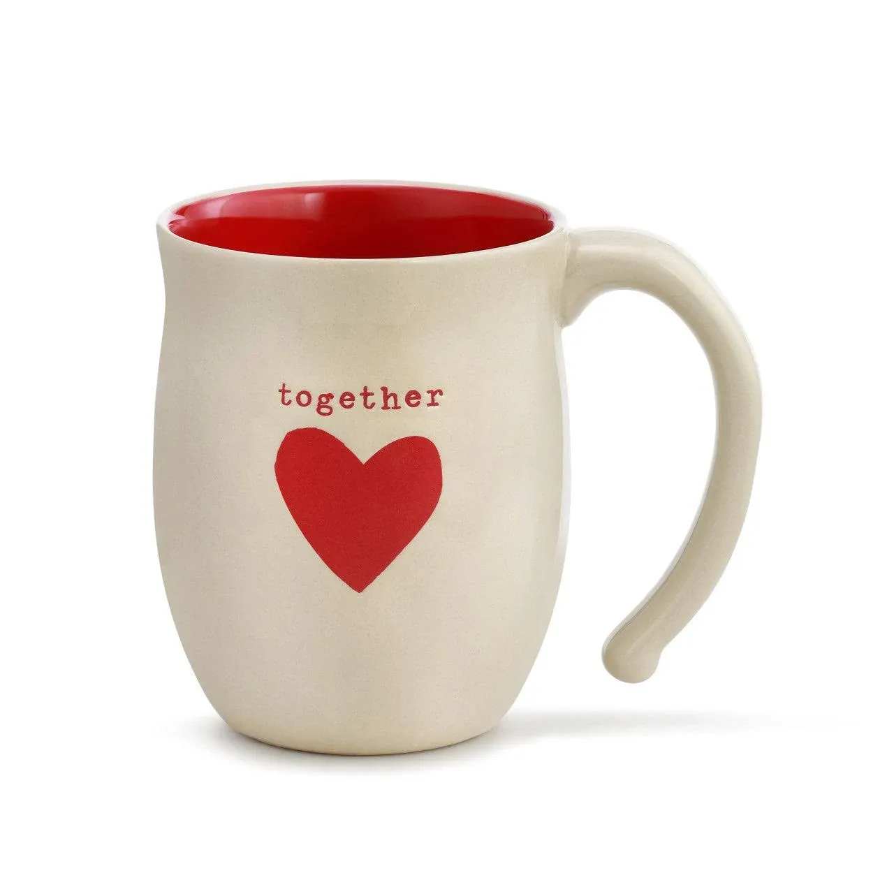 New &amp; Rare! DEMDACO Together Heart Mug Red 16 Oz Limited Edition