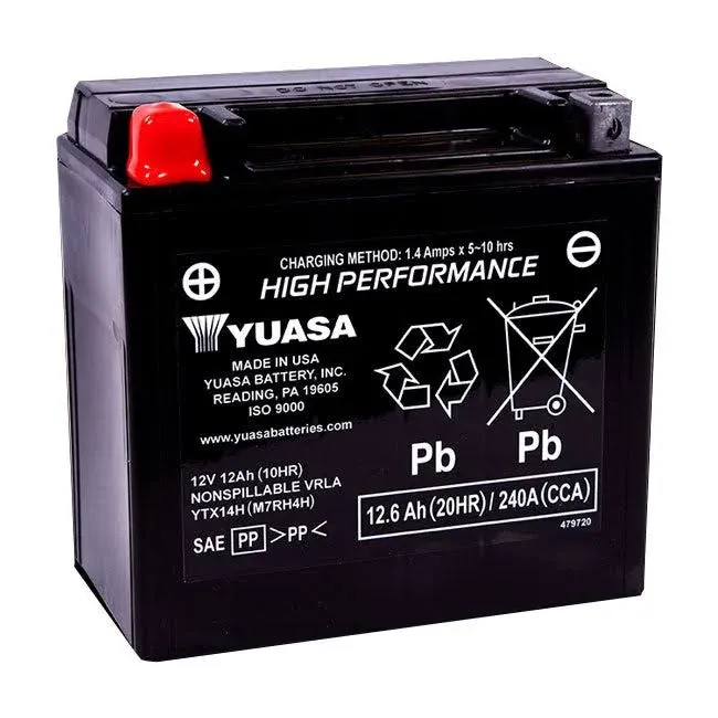 Yuasa YTX14H-BS(WC) High Performance Maintenance Free Battery