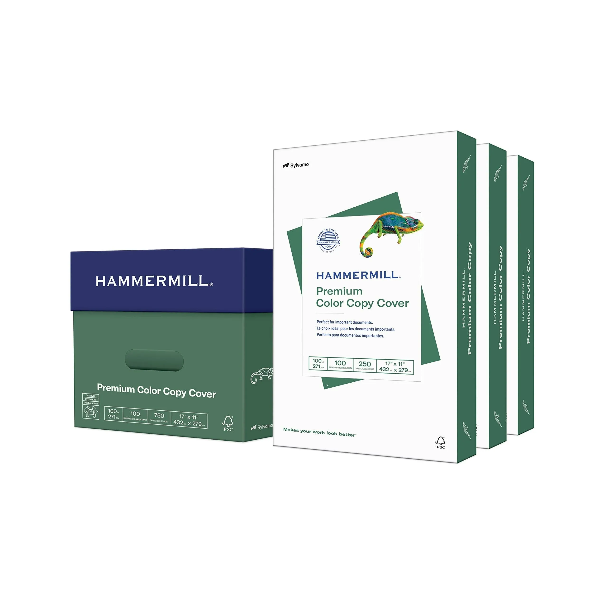 Hammermill Paper, Color Copy Digital Cover, 100 lb, 17 X11, 100 Bright