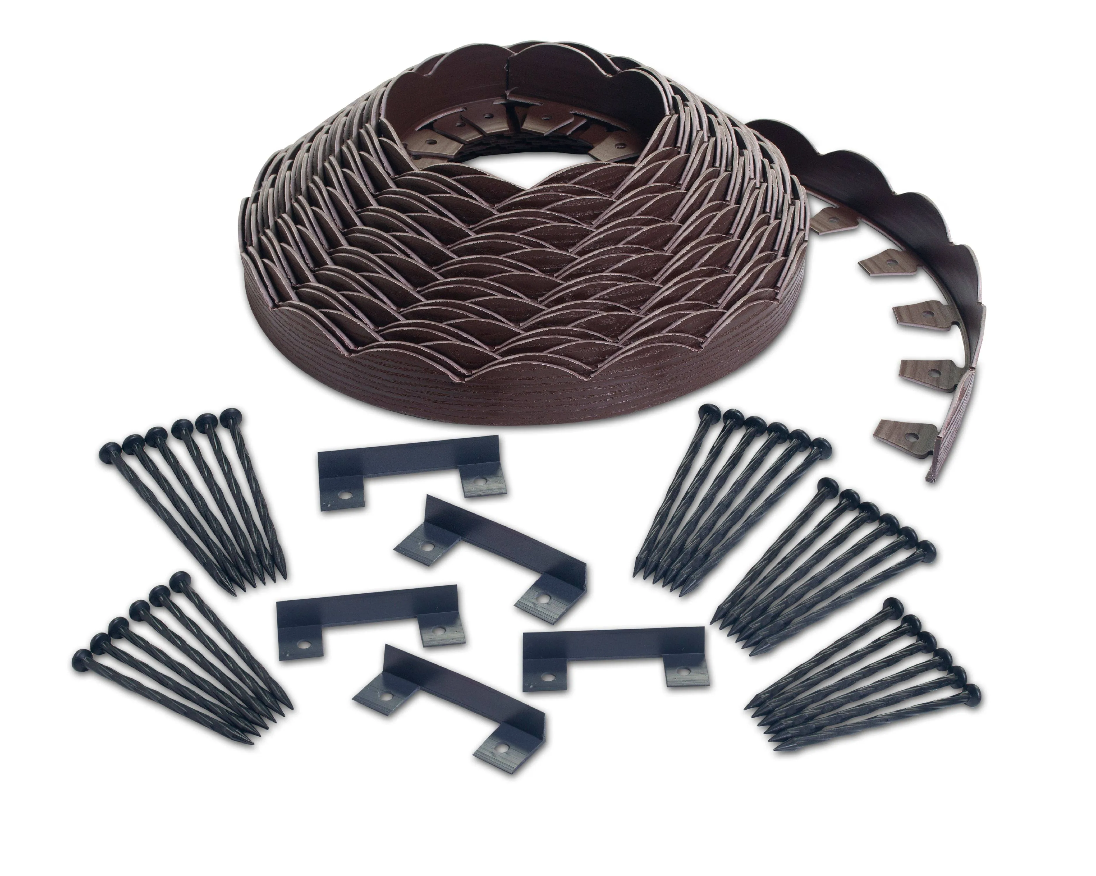 100' No-Dig Garden Edging Kit Brown - EasyFlex