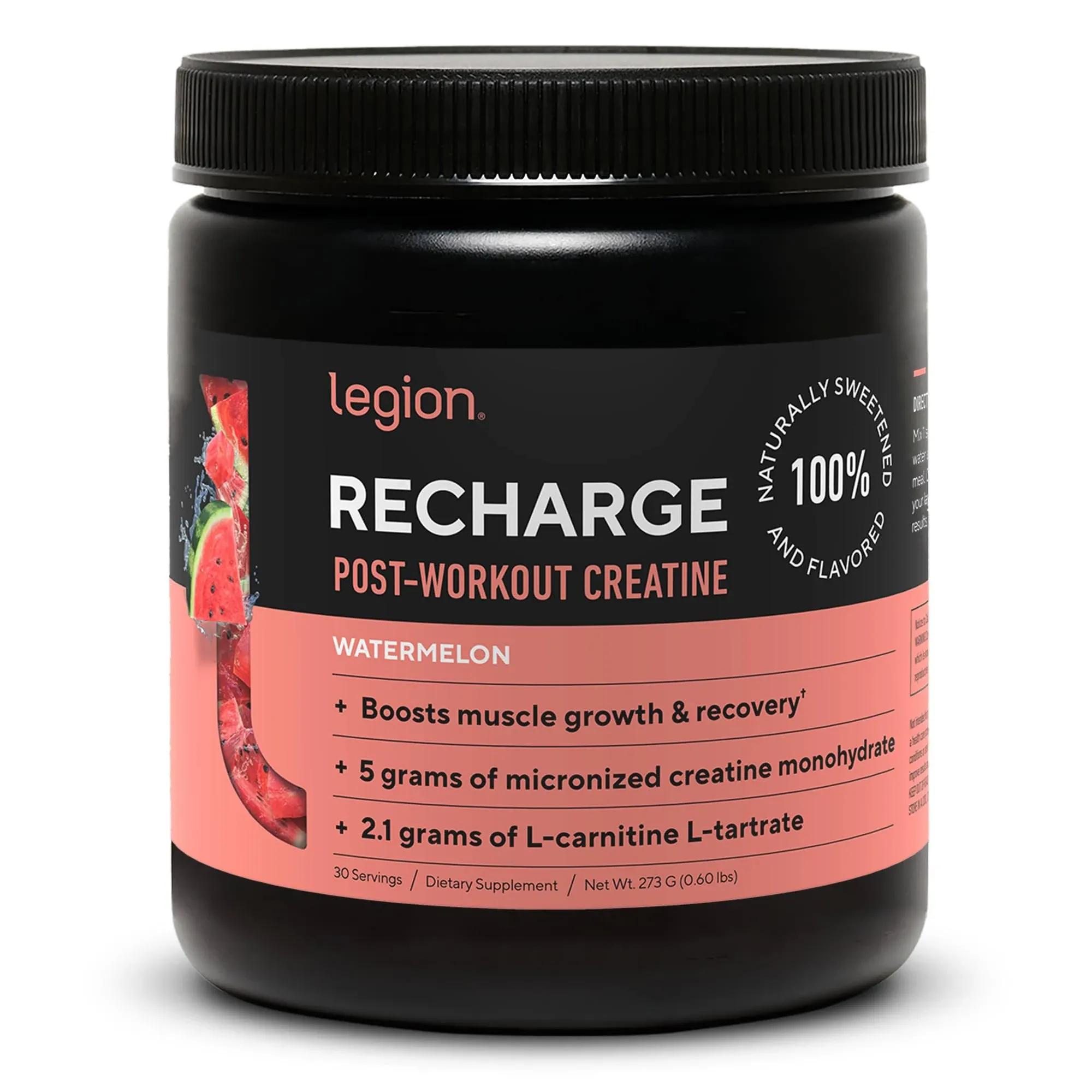 Legion Athletics, Recharge, Boisson après entraînement, Pastèque, 273 g