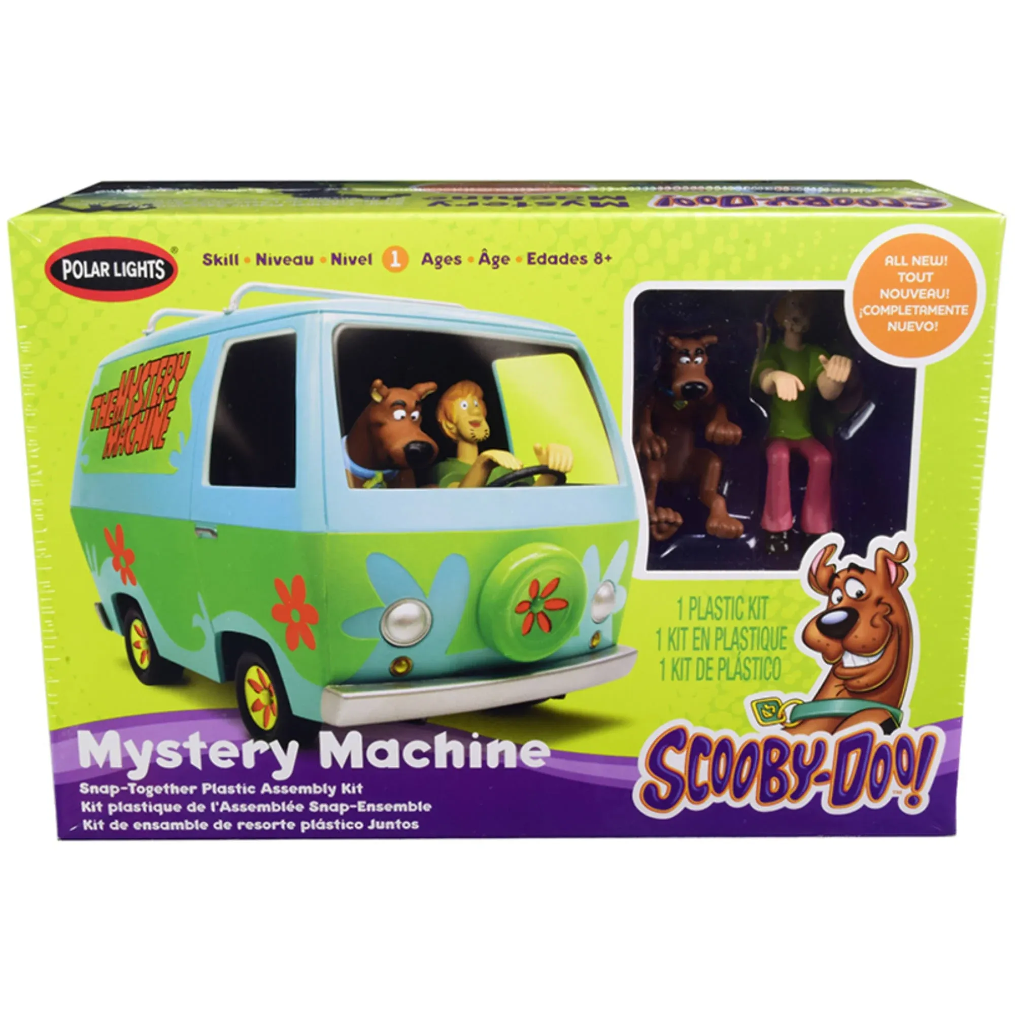 Model Kit Scooby-Doo Mystery Machine Snap Kit Polar Lights 1:25