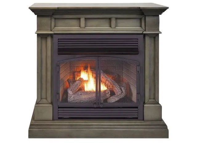 Duluth Forge Dual Fuel Ventless Gas Fireplace With Mantel