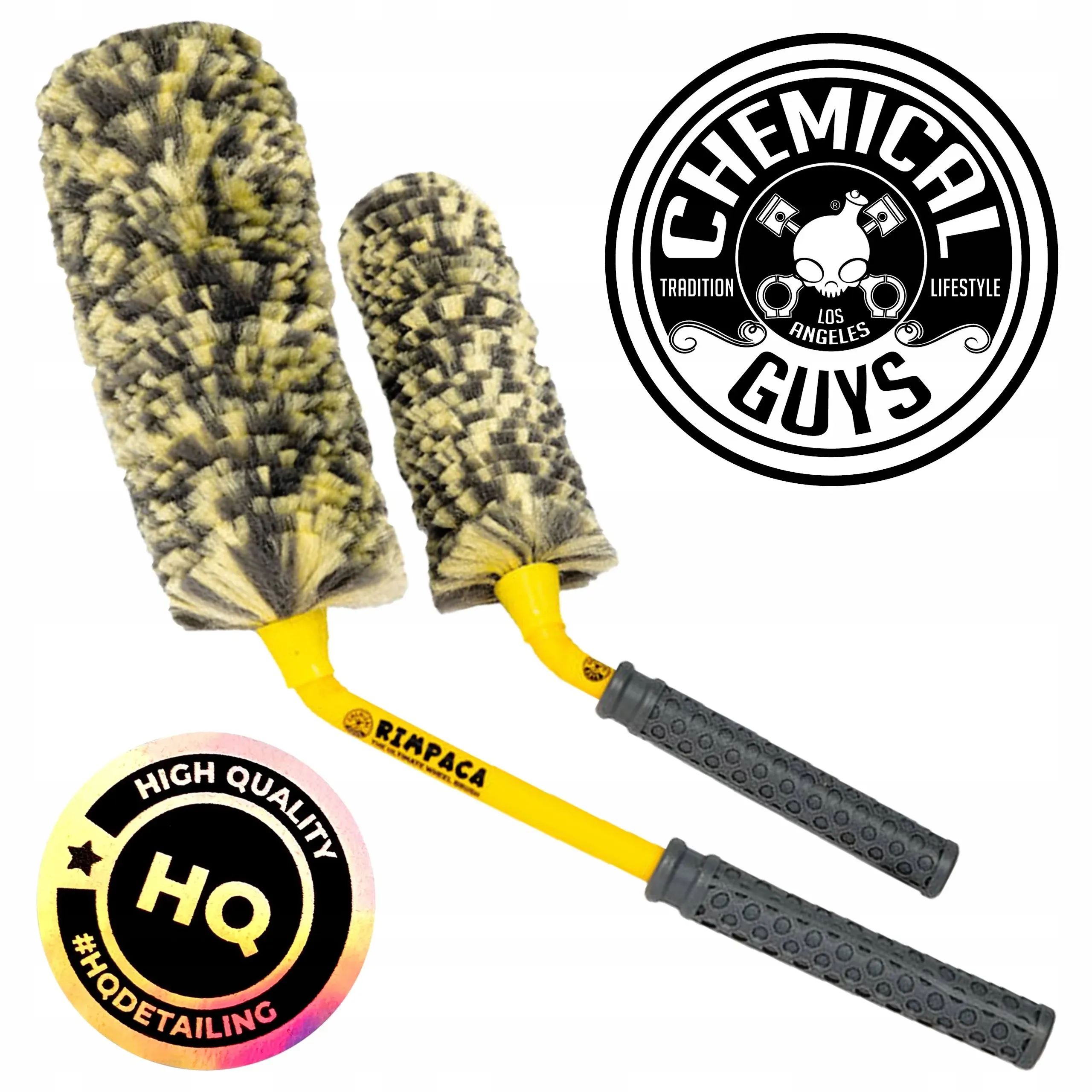 Chemical Guys ACC617 Rimpaca Ultimate Wheel Brush 3 Piece Set (Rimpaca Wheel Cleaners) Safe for Cars, Trucks, SUVs, RVs, Motorcycles & More