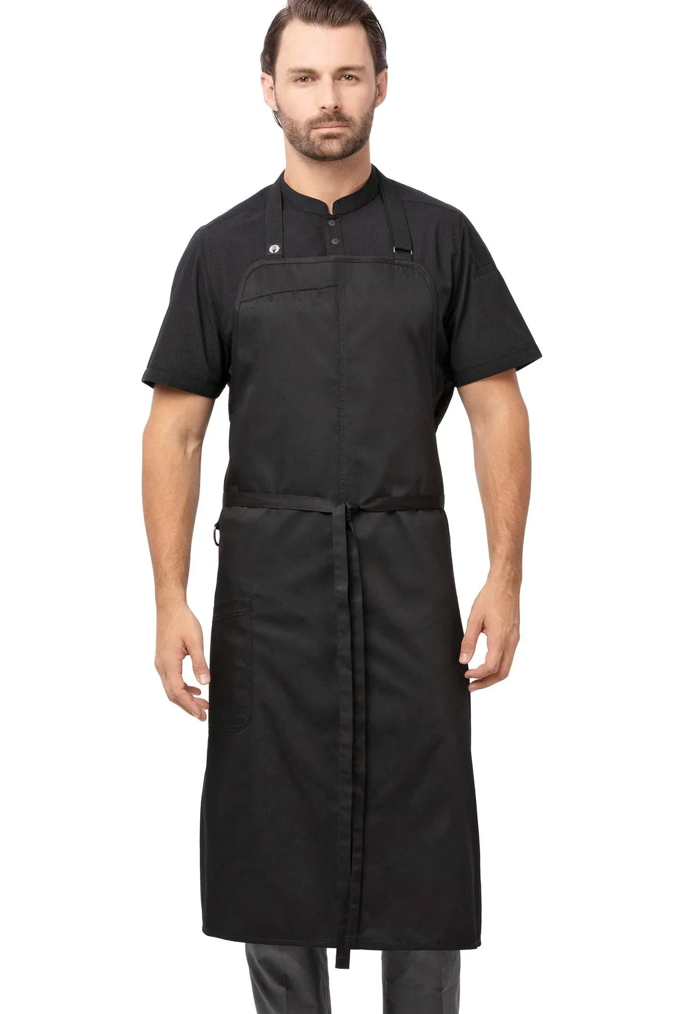 Chef Works unisex Brio Chef's Bib Apron