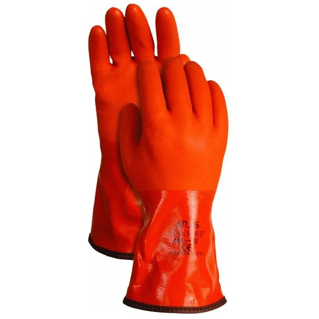 Atlas #460XL-10.RT Unisex Indoor/Outdoor Coated Work Gloves Orange XL ~ 2-Pack