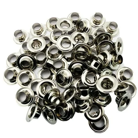 C.S. Osborne Black Grommets & Washers #B1-0 Size 0 (1/4" Hole) 144 Sets