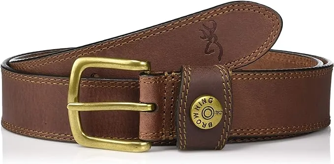 Browning Men's Rugged Leather Casual Belts