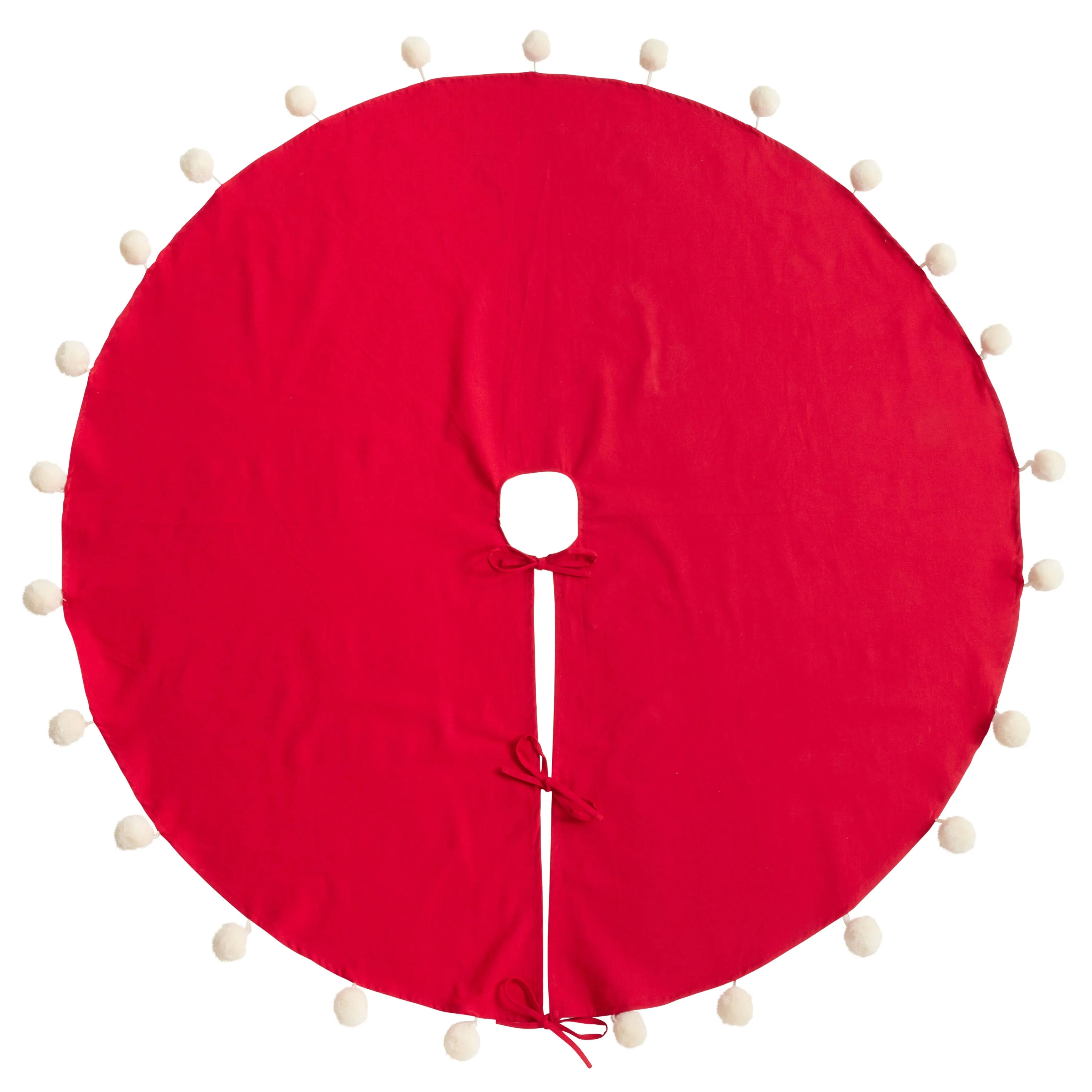 SARO LIFESTYLE Pom Pom Tree Skirt