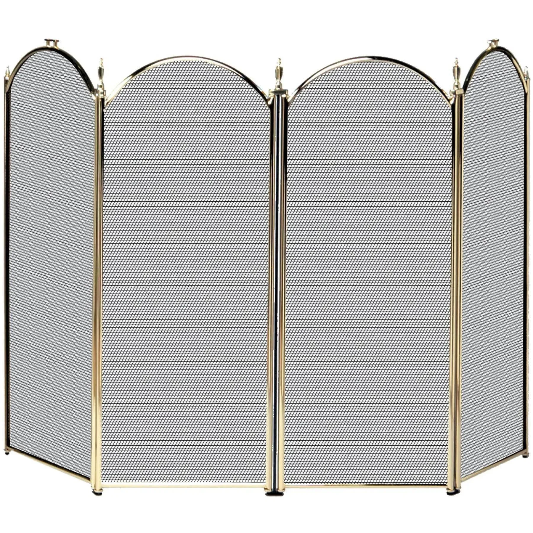 Uniflame 4 Fold Polished Brass Screen (S-2113) - S41010PB