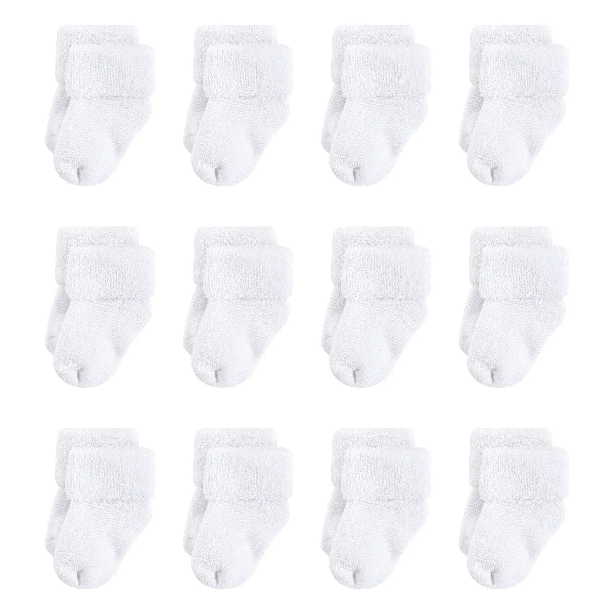 Touched by Nature Organic Cotton Socks White Terry / 0-6 Months