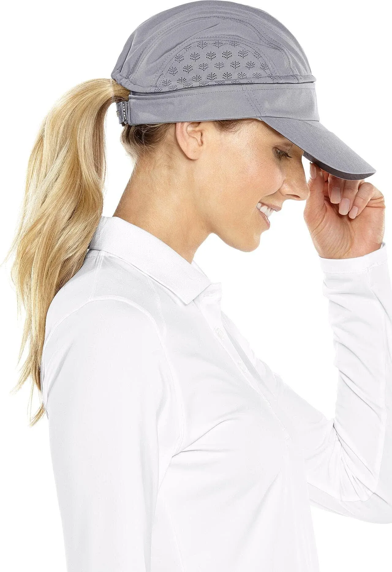 Coolibar UPF 50+ Men's Women's Court Convertible Visor - Sun Protective