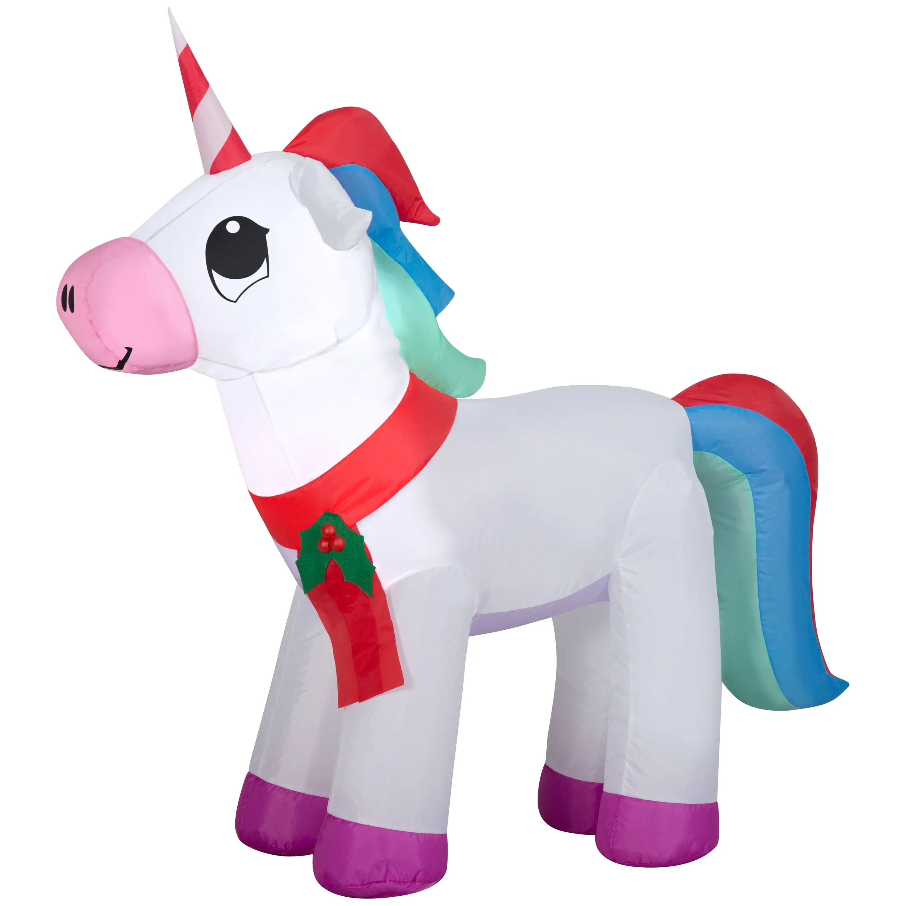 Holiday Time Christmas Unicorn Airblown Inflatable 3.5 Feet Tall Lights &amp; Fan