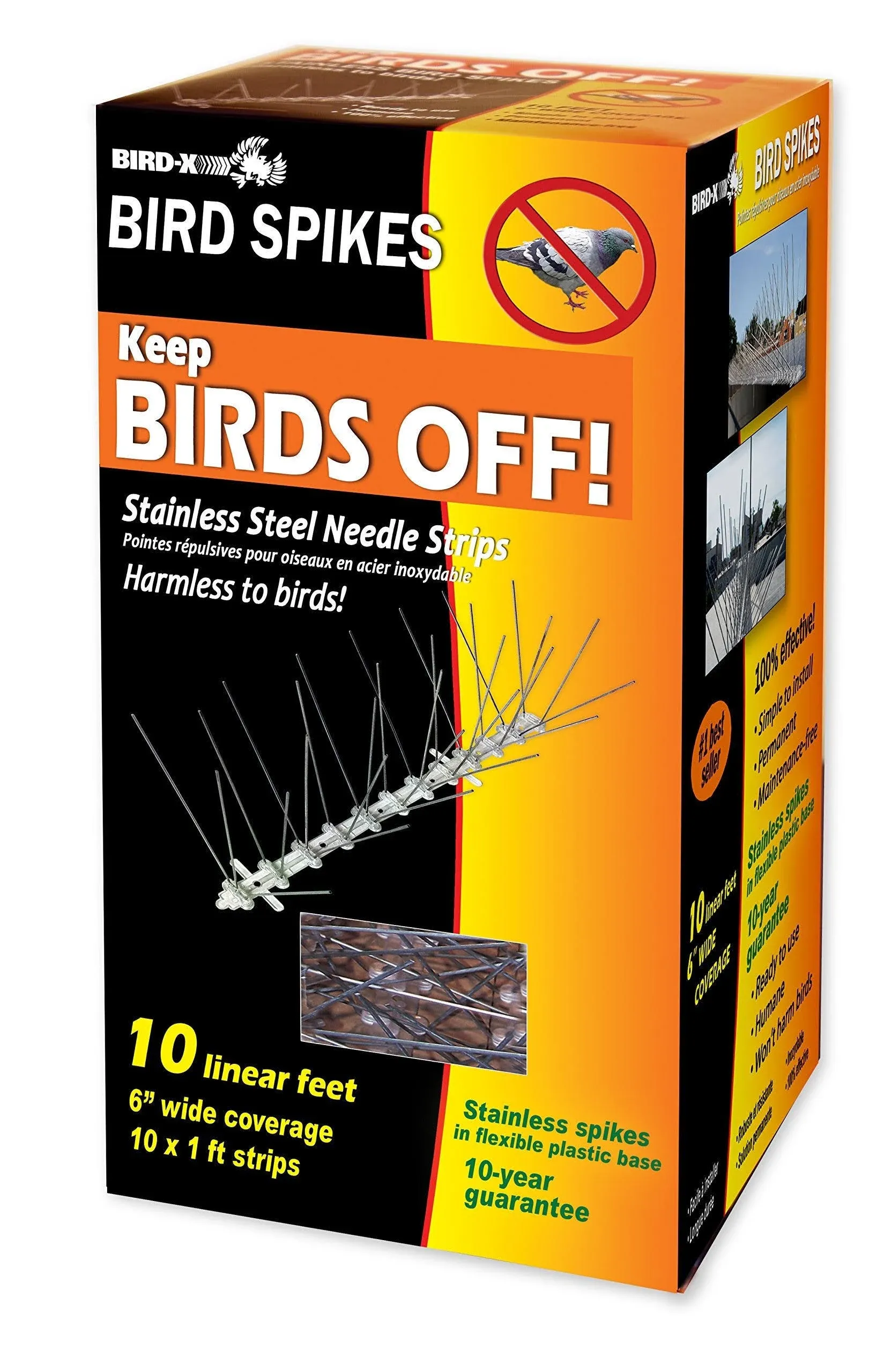 Bird-X Stainless Steel Bird Spikes