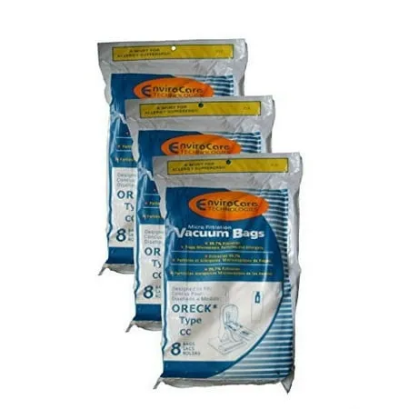 24 Oreck Type CC Xl Micro Filtration Vacuum Bags + 3 Belt Fits All XL7 XL21 2