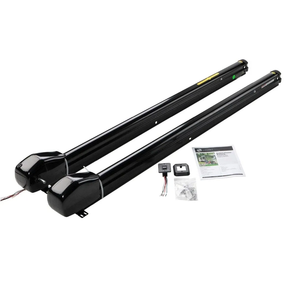 Solera Smart Arm 12V RV Awning Arms and Hardware Kit, 69" Standard, Black