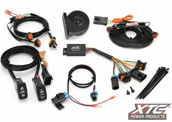 XTC Power Products Self Canceling UTV Turn Signal Kit Universal System W/Lights