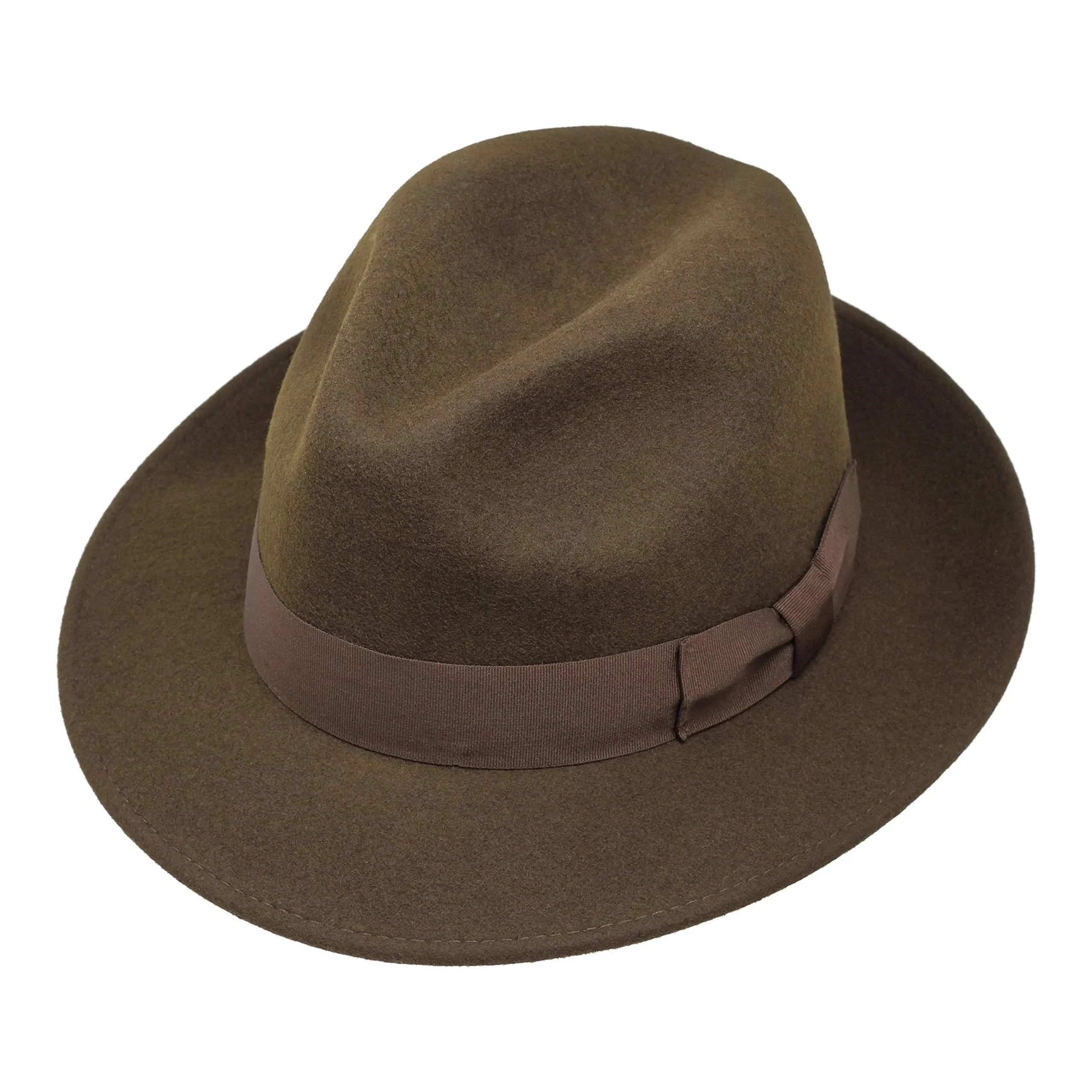 Borges &amp; Scott Swift Lightweight Felt Hat Dark Brown 60 cm/6 3/4  Men&#039;s Dapper