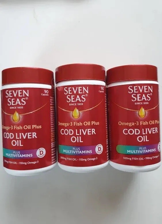 Seven Seas Cod Liver Oil and Multi Vitamins 90 Capsules