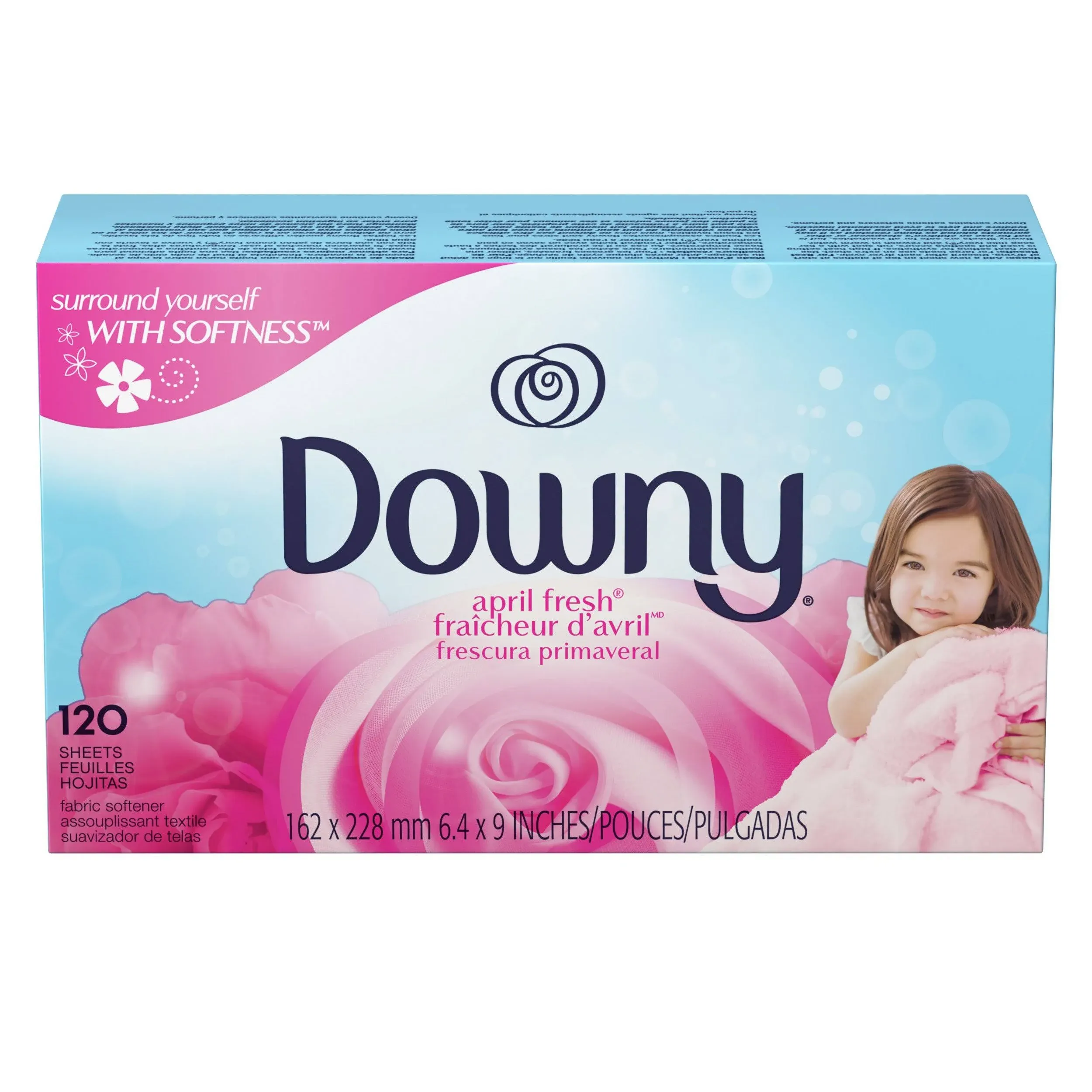 Downy April Fresh Fabric Softener Dryer Sheets, 120 Count