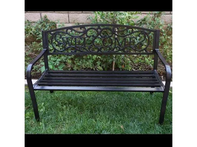 Outdoor Garden Bench Patio Furniture Deck Backyard Welcome Chair Love Seat NEW