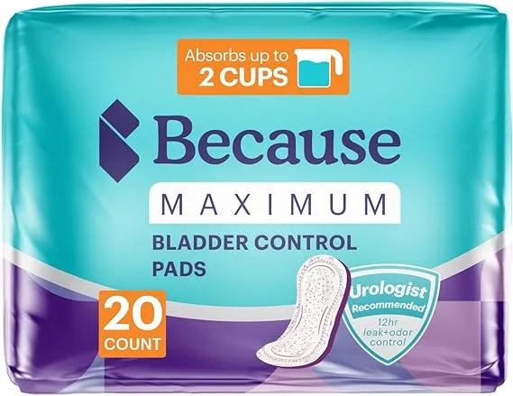 Because Premium Incontinence Pads for Women