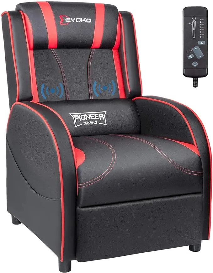 Devoko Massage Gaming Recliner Chair PU Leather. 