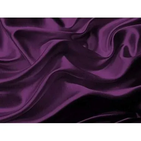 Mk Collection 4pc Queen Soft Silky Satin Solid Purple Deep Pocket Sheet Set New