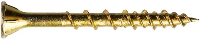 Simpson Strong-Tie WSV212S WSV Subfloor Screws Strong-Drive No. 9 S X 2-1/2" L T25 Yellow Zinc Yellow Zinc