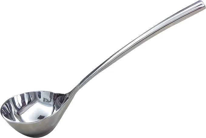 TangFuRen Soup Spoon Large Sus 304 Stainless Steel Soup Ladle Deeper Heavy Solid ...