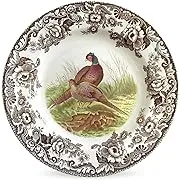 Spode Woodland Dinner Plate, Pheasant | 10.5 Inch | Hunting Cabin, Lodge, and Cottage Décor | Made in England from Fine Earthenware | Microwave and Dishwasher Safe