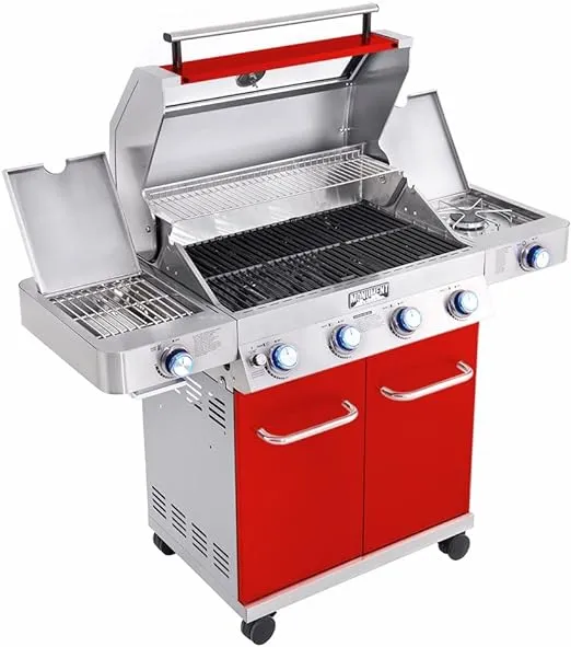 35633 Colorful 4-Burner Propane Gas Grill