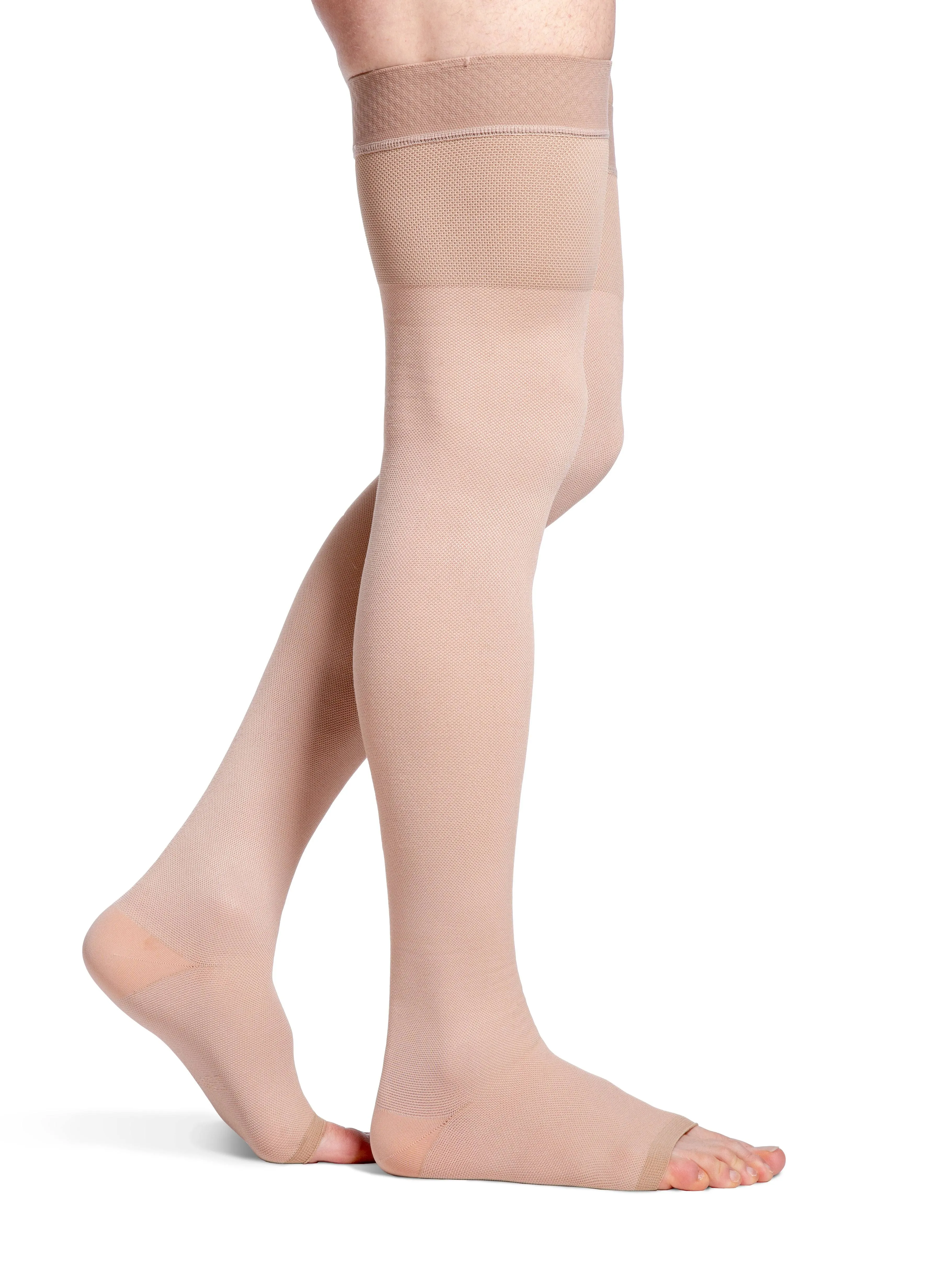 Sigvaris Natural Rubber (Fomerly 500 Natural Rubber) Unisex Thigh High  30-40mmHg-Open Toe