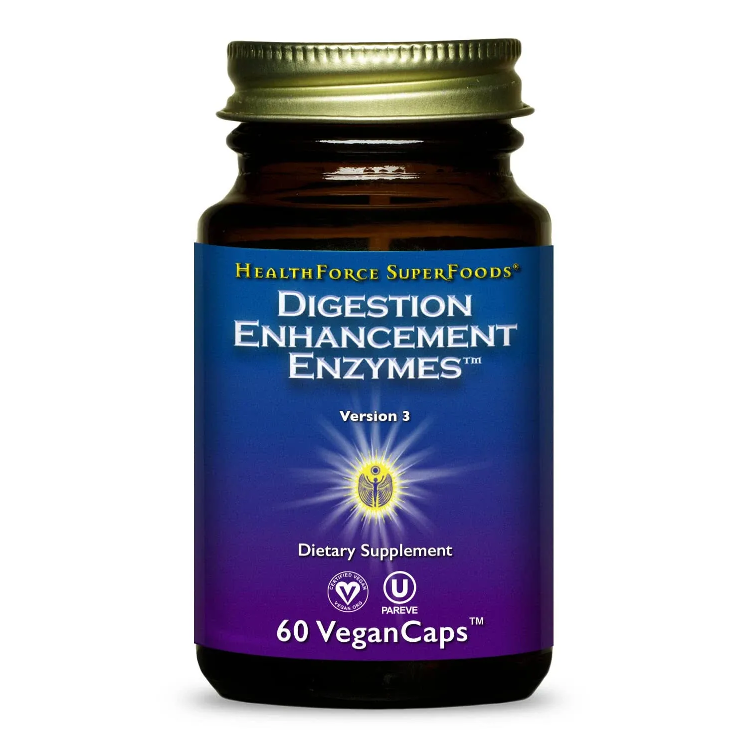 Digestion Enhancement Enzymes, 60 Vegan Caps