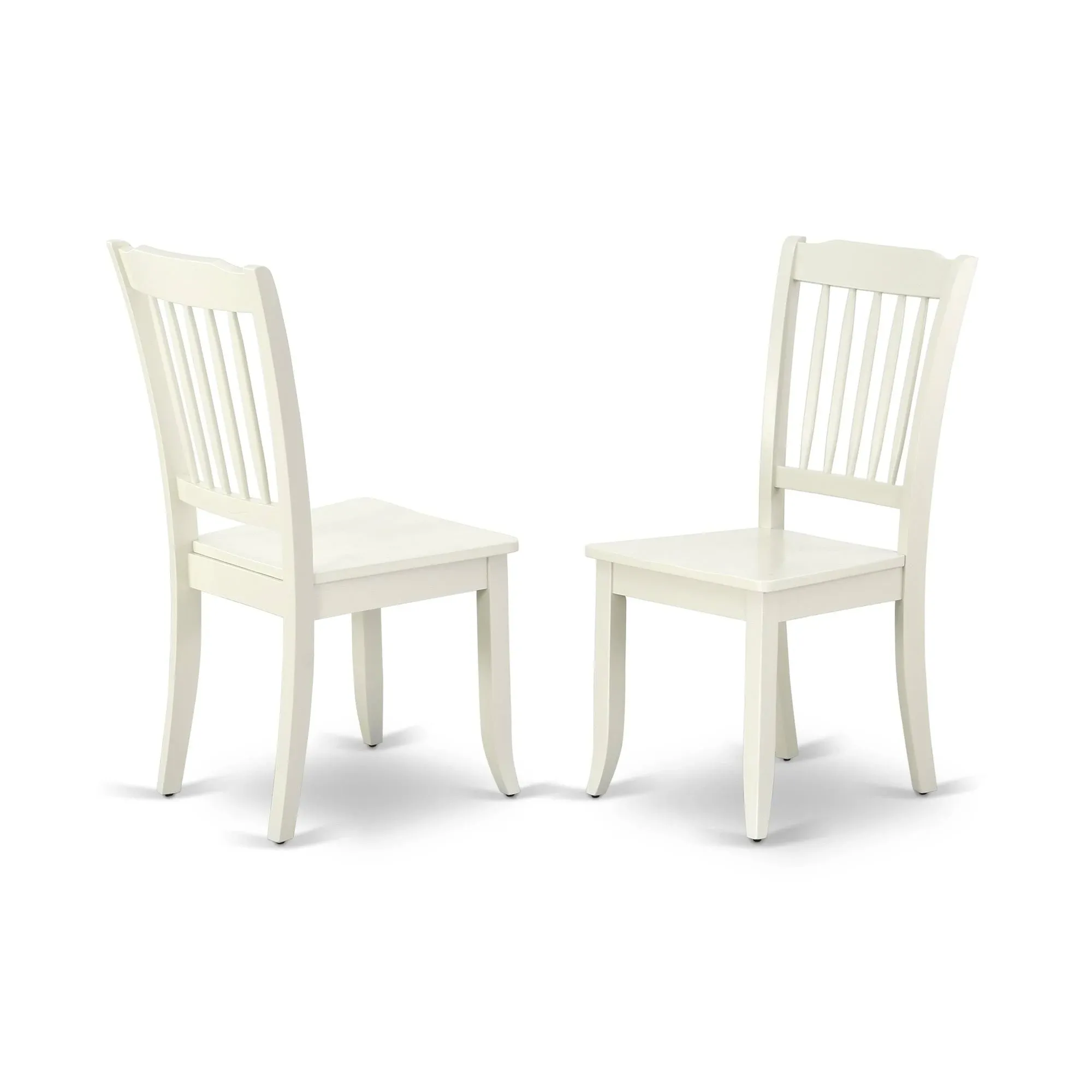 Dining Chair Linen White DAC-LWH-W By East West Furniture